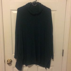 Forest green turtle neck